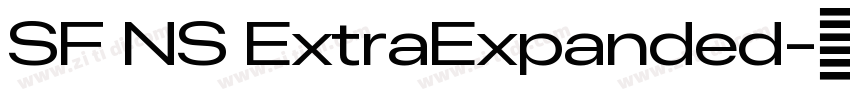 SF NS ExtraExpanded字体转换